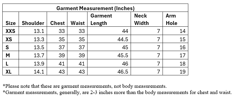 Size Guide