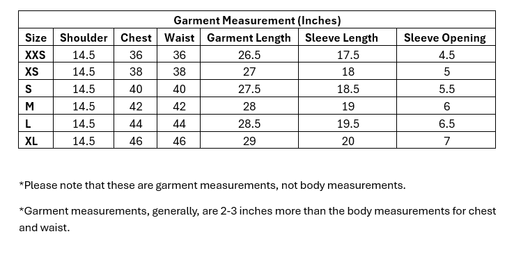 Size Guide