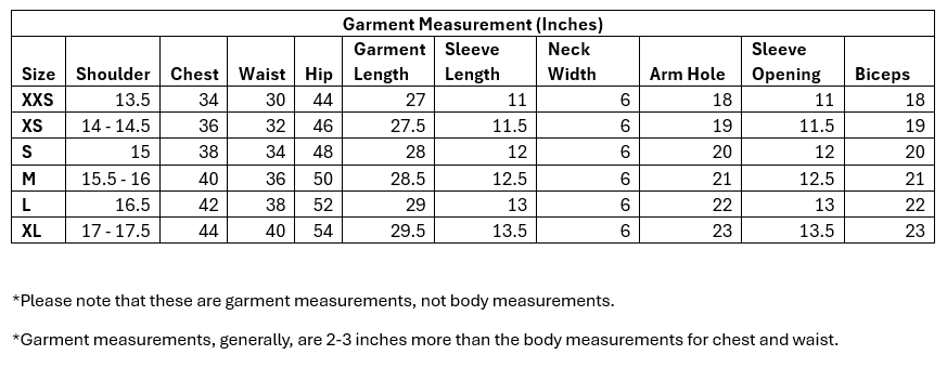 Size Guide