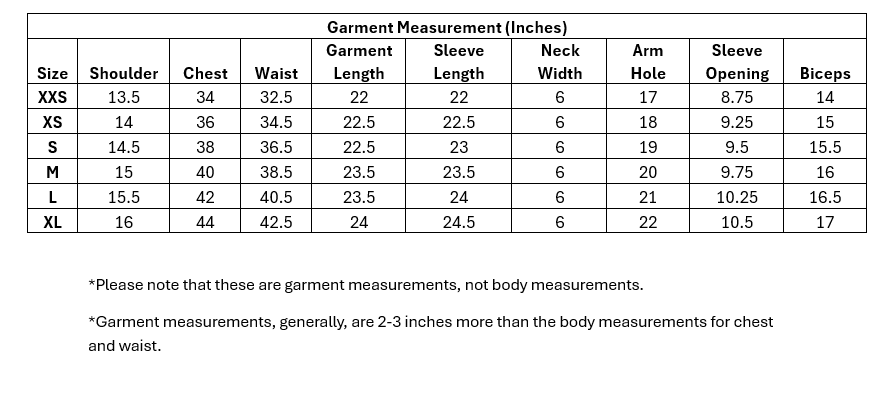 Size Guide