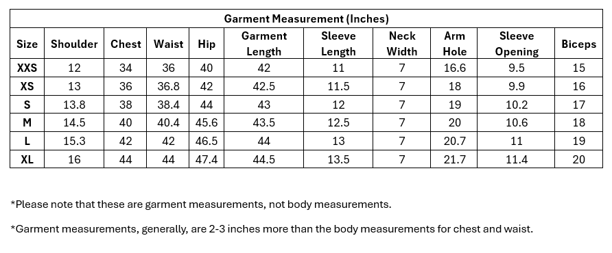 Size Guide